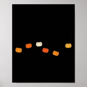 Poster Musique Note Citrouille Automne Musique Enseignant