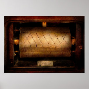 Poster Musique - Piano - Code binaire