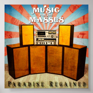 Poster Musique pour l'affiche de couverture d'album des