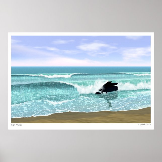 Poster Musique surf (Devant)