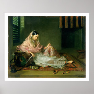 Poster Muslim Lady Recrows, 1789 (huile sur toile)