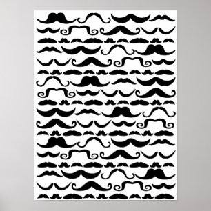 Poster Mustache Pattern