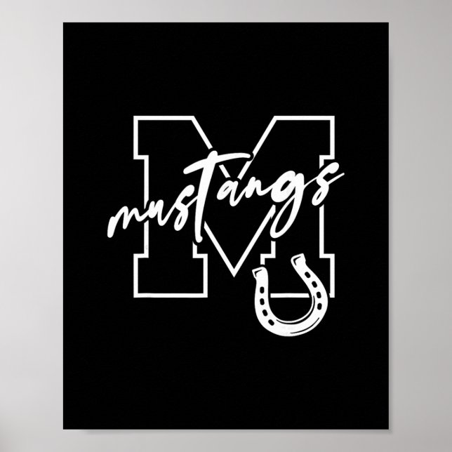 Poster Mustangs  (Devant)