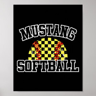 Poster Mustangs Softll Maman Mustangs Esprit Scolaire Spo