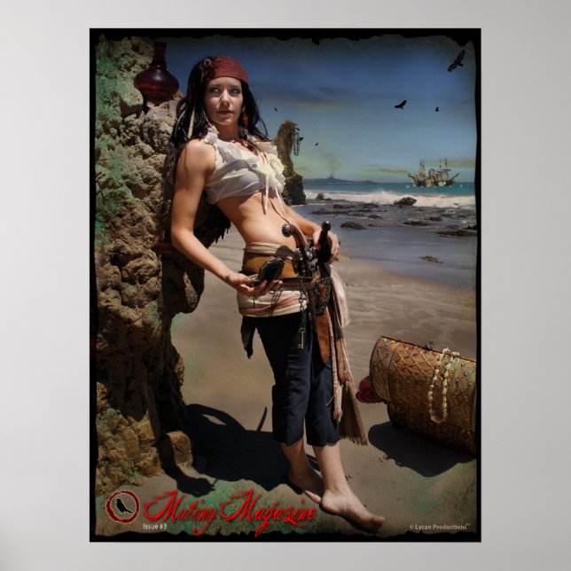 Poster Mutiny Magazine Numéro 3 Back Cover Pinup (grand) (Devant)