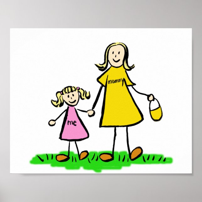 Poster "Mutter und Tochter" (Vorne)