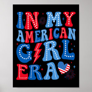 Poster My American Girl Era Retro 4 juillet partie Super
