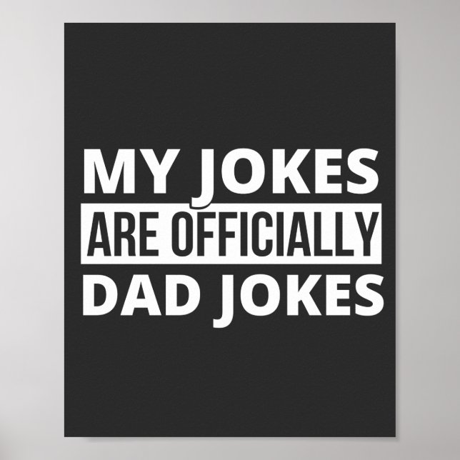 Poster my jokes are dad jokes (Devant)