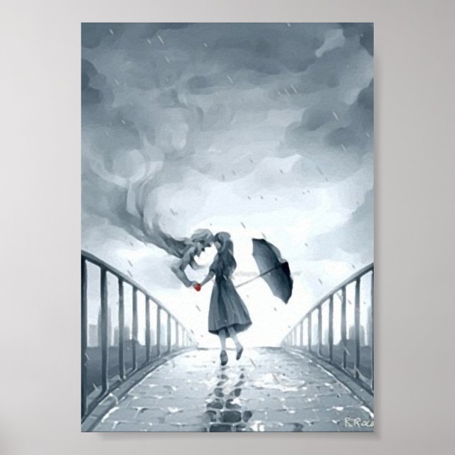 Poster My Love, Mom Amour l´huile Impresiones (Devant)