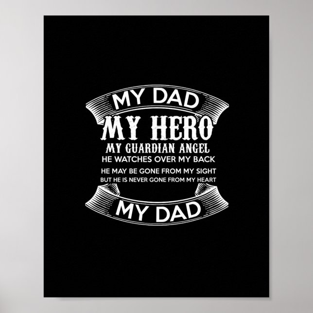 Poster my my my hero my guardian angel wouch oches over (Devant)
