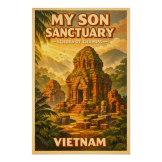 Poster My Son Sanctuary, Vietnam, in a classic