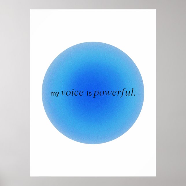 Poster My voice is powerful (Devant)