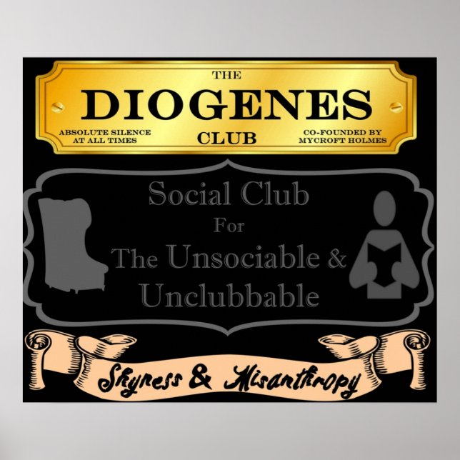 Poster Mycroft Holmes Diogenes Club Pour L'Insociable (Devant)