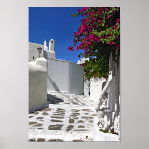 Poster Mykonos Alley Fine Art Print