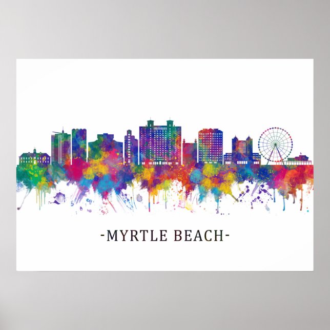 Poster Myrtle Beach Caroline du Sud (Devant)