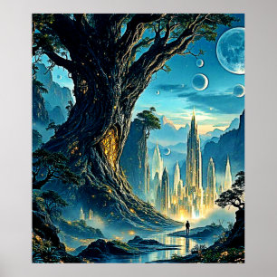 Poster Myssel Tree City Dreamscape