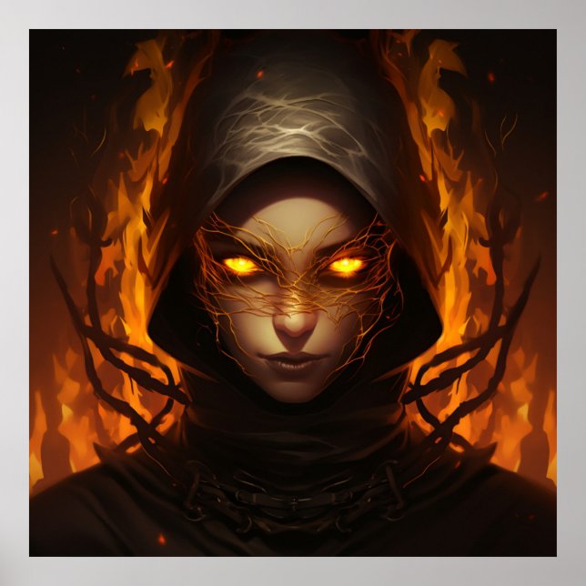 Poster Mysterious woman (Devant)