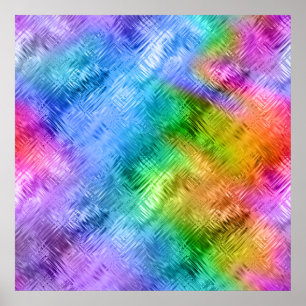 Poster Mystic Topaz Blue Glassy Texture