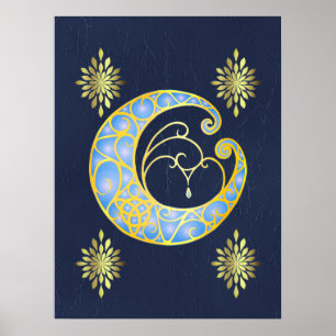Poster Mystical Celtic Moon