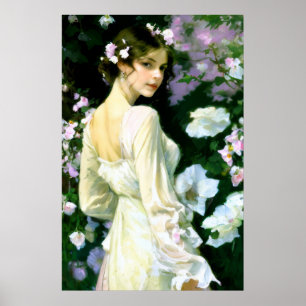 Poster Mystique en fleurs #123 : Le langage des fleurs