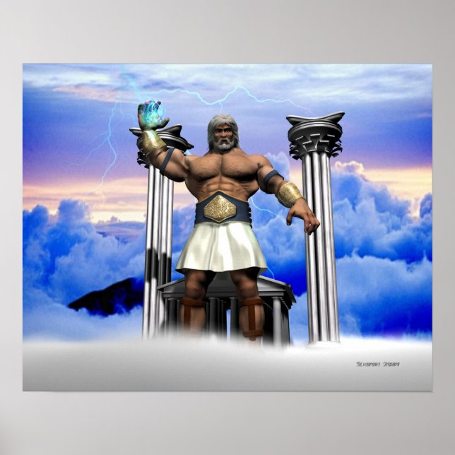 POSTER MYTHE - ZEUS (Devant)