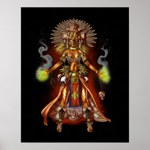 Poster Mythologie aztèque Dieu Managua