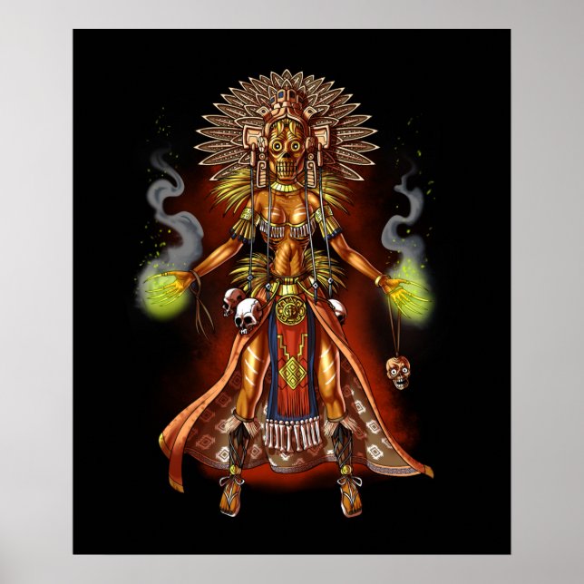 Poster Mythologie aztèque Dieu Managua (Devant)