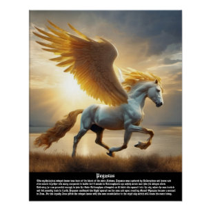 Poster Mythologie du Pégase