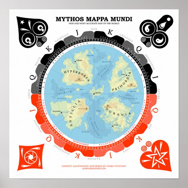 Poster Mythos Mappa Mundi (Devant)