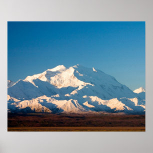 Poster N.A., États-Unis, Alaska.  Mont McKinley à Denali