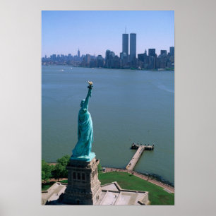 Poster N.A., USA, New York, New York. La Statue