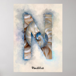 Poster N est pour Nautilus