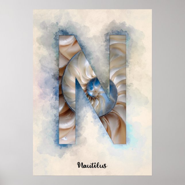 Poster N est pour Nautilus (Devant)