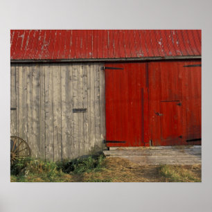 Poster NA, Canada, Nouveau-Brunswick, Shepody. Grange rou