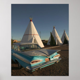 Poster NA, États-Unis, Arizona, Holbrook Route 66, Wigwam