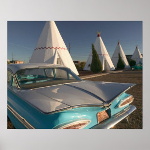 Poster NA, États-Unis, Arizona, Holbrook Route 66, Wigwam