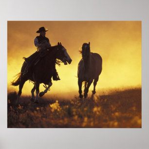 Poster Na, Etats-Unis, Orégon, Sénèque, ranch de