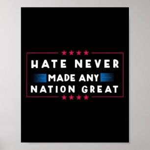 Poster N'a jamais rendu une nation grande