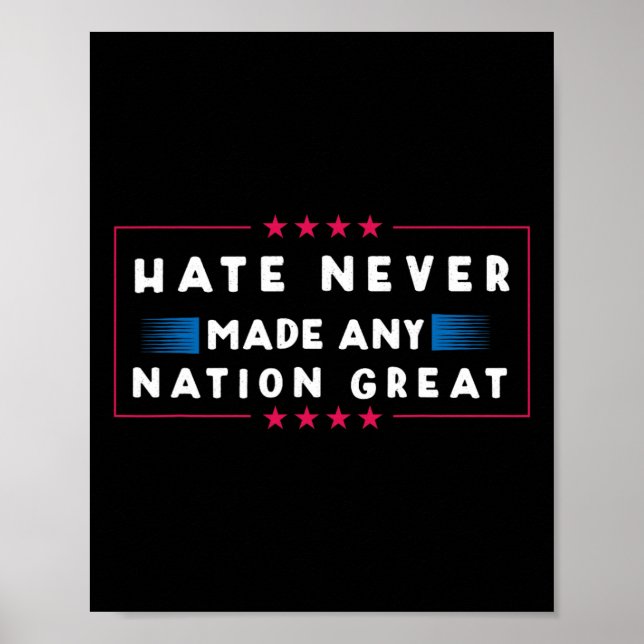 Poster N'a jamais rendu une nation grande (Devant)