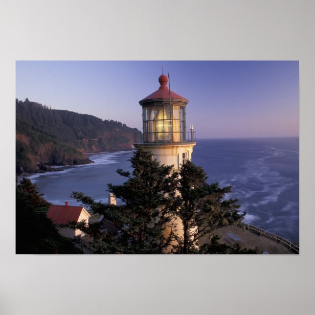 Poster NA, USA, Oregon, Heceta Head Lighthouse, (Devant)