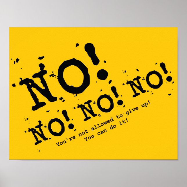 Poster N'abandonne jamais (Devant)