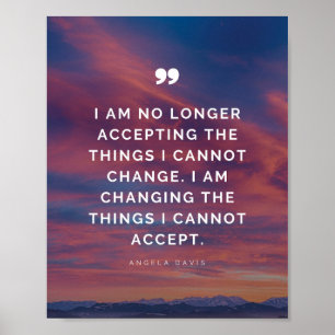 Poster N'accepte plus les choses que je ne peux pas chang