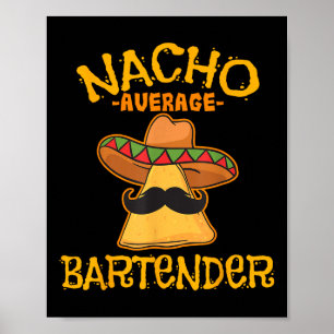 Poster Nacho Bartender Moyen Cinco De Mayo Fiesta