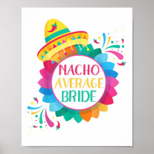 Poster Nacho Chemise de mariée moyenne Cinco De Mayo Mari