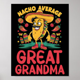 Poster Nacho Grand grand grand-mère mexicaine jumelé Cinc