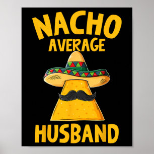 Poster Nacho Moyenne Mari Drôle Mariage de chambre Cinco 