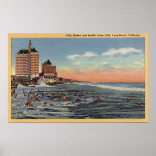 Poster Nageurs par Villa Riviera & Pacific Coast Club