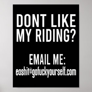 Poster N'aimez Pas Mon Pilotage M'envoyer Un Email Ea@gof