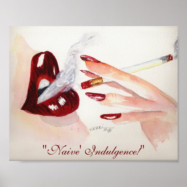 Poster "Naïve' Indulgence !" 8x10 Imprimer (Devant)