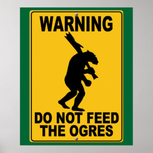 Poster N'alimentez pas les ogres